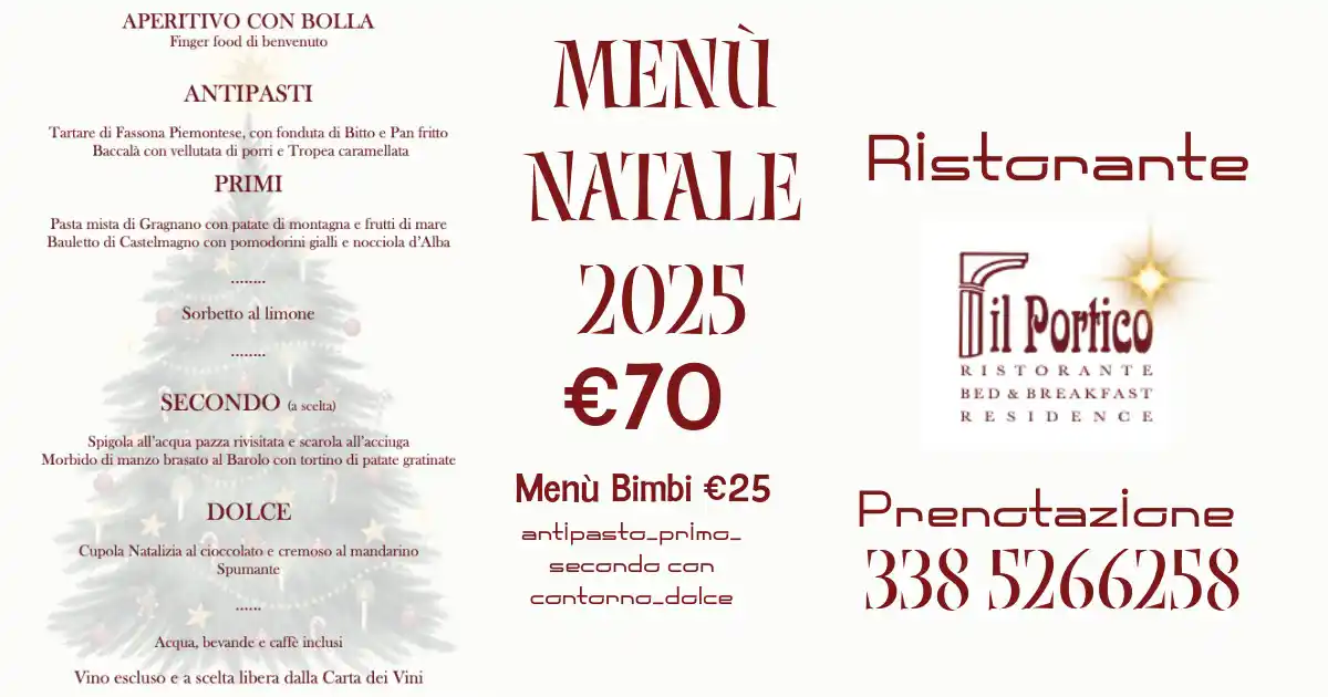 Scopri di più sull'articolo Menù di Natale 2025